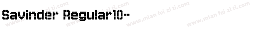 Savinder Regular10字体转换